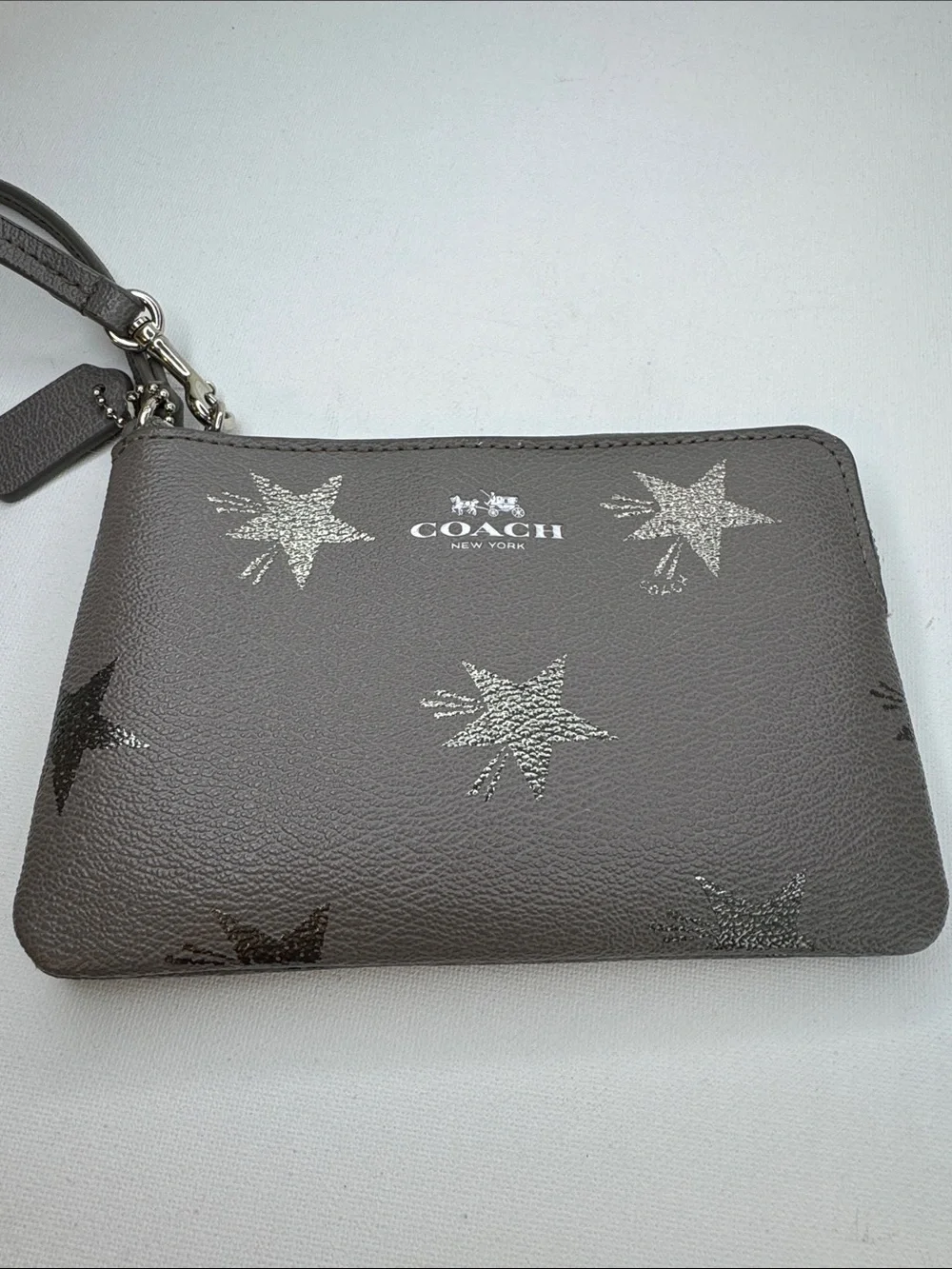 Coach Gray Star Wristlet